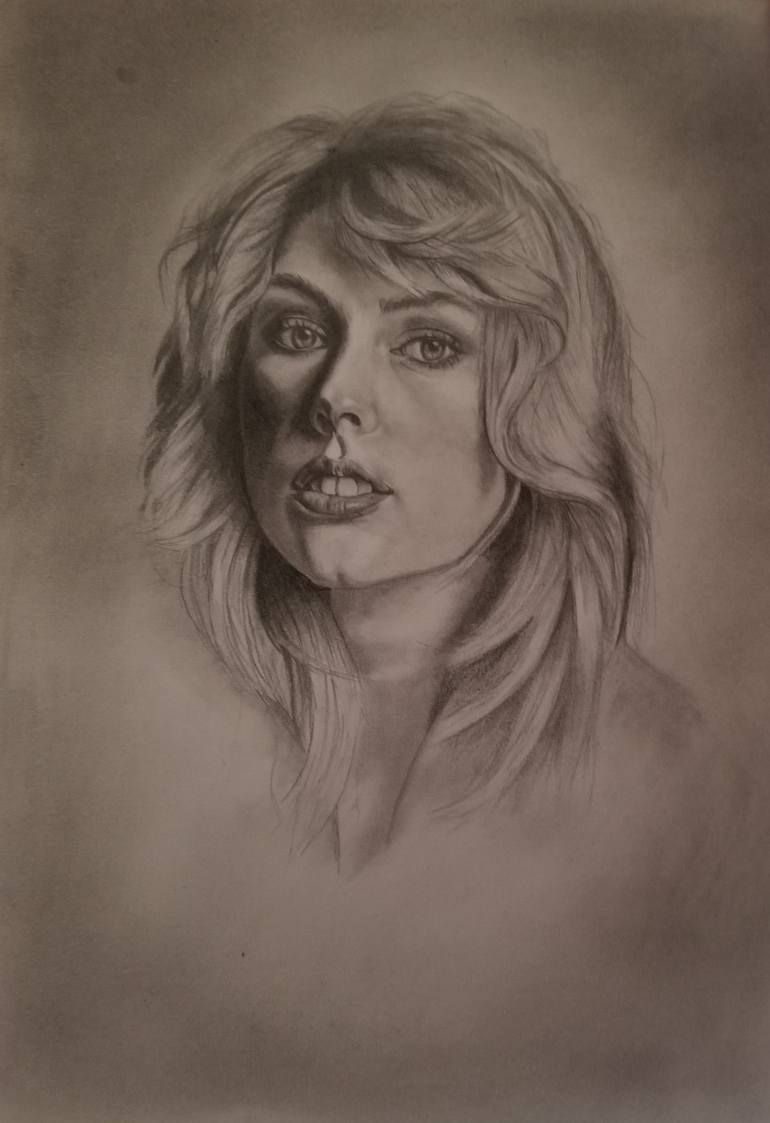 Beautiful girl pencil drawing Drawing by Covet Javelin