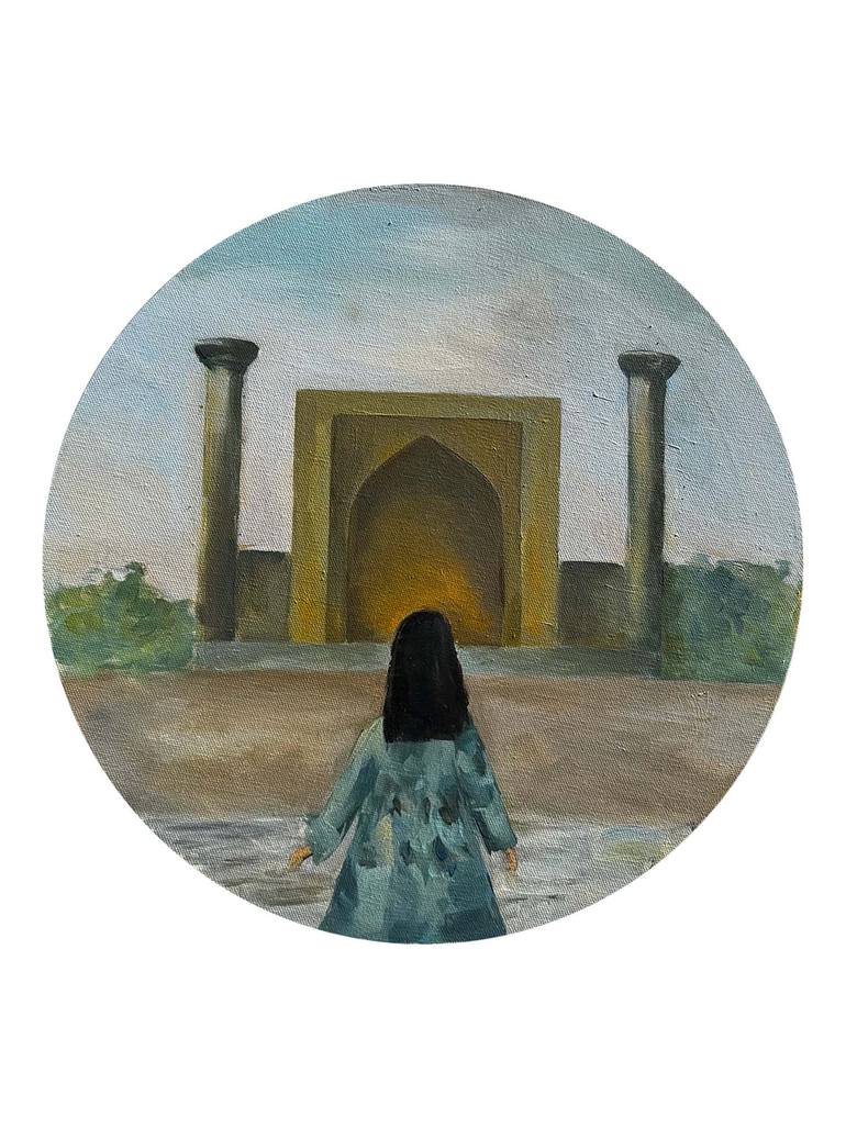 Original Other Painting by Yelizaveta Nedovizina | Figurative Art on Canvas | The Way