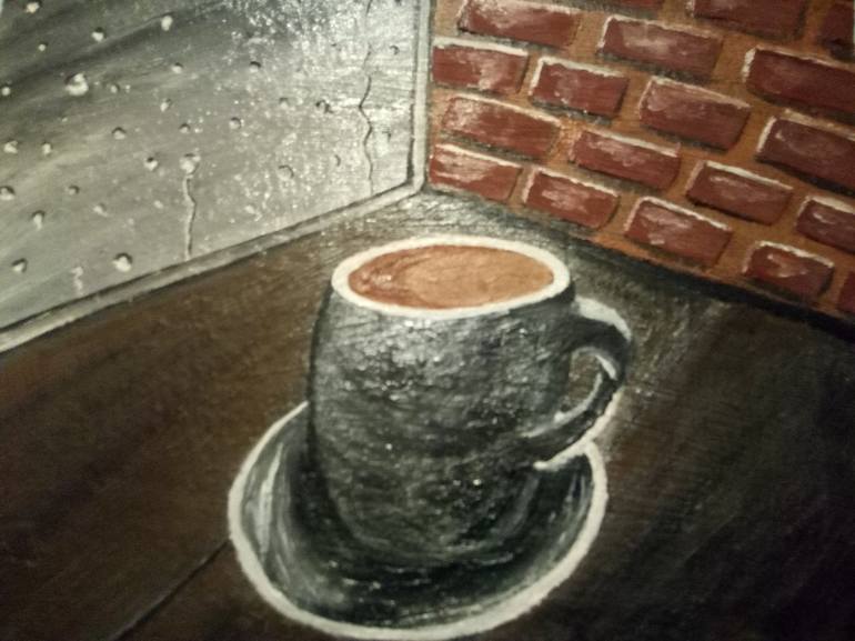 rainy morning coffee