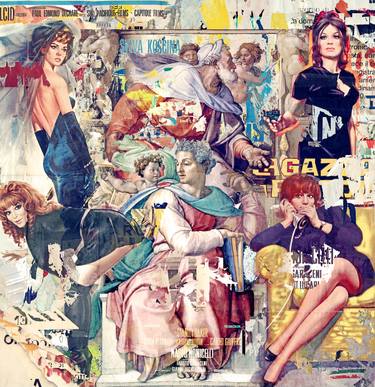 Original Pop Art Cinema Collage by marco innocenti