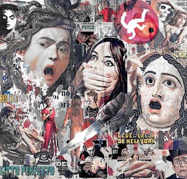 Original Pop Art Cinema Collage by marco innocenti