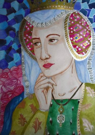 Print of Fine Art Women Paintings by Jesica Frustaci de Zalcman