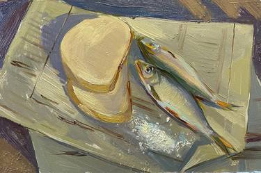 Original Fine Art Fish Painting by Olga Necheporenko