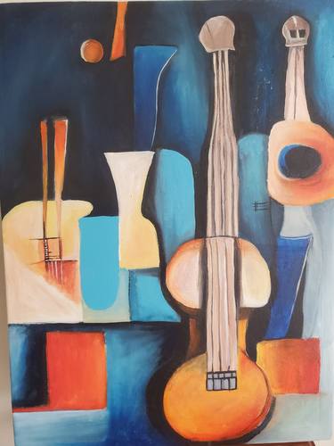 Original Abstract Expressionism Abstract Paintings by fatima anwar