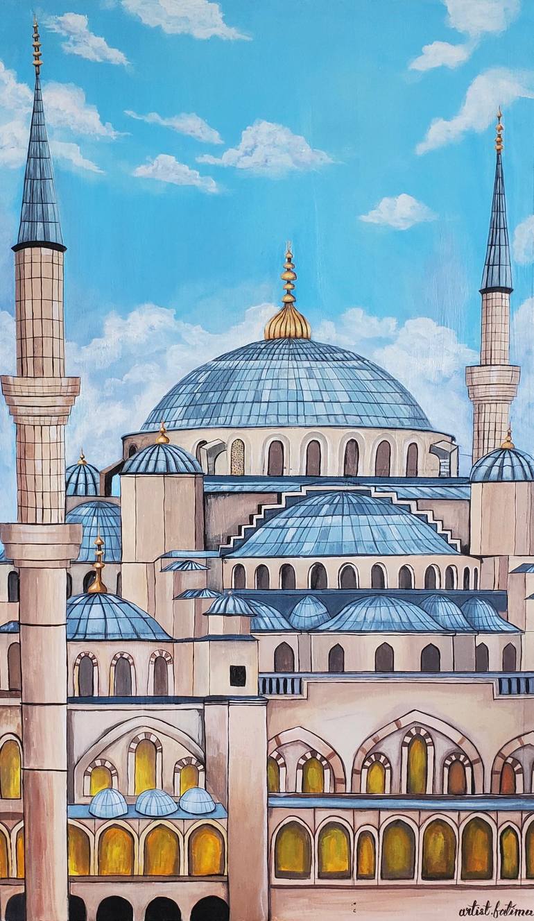 Blue Mosque paintings | Saatchi Art