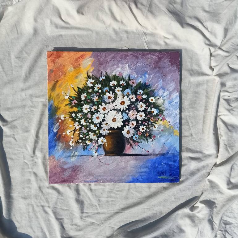 Original Abstract Expressionism Abstract Painting by Fatima Anwar