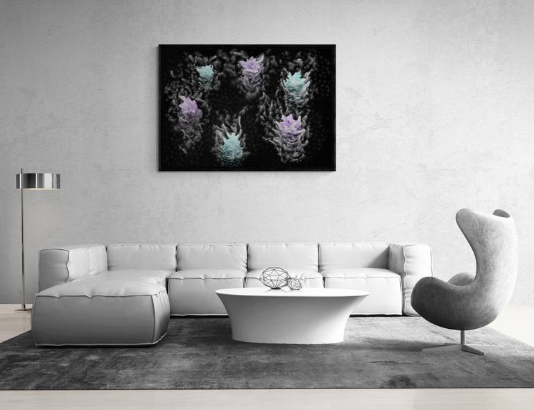 Original Modernism Abstract Painting by Mykhailo Hlushchenko