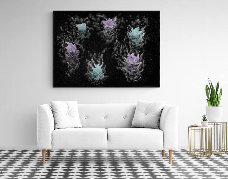 Original Modernism Abstract Painting by Mykhailo Hlushchenko
