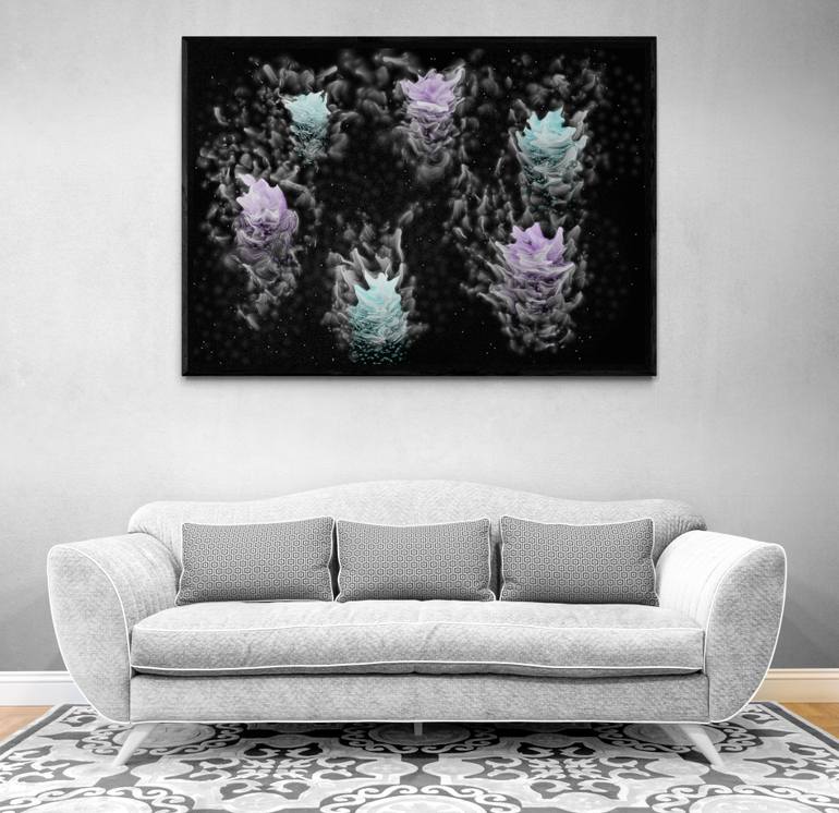 Original Modernism Abstract Painting by Mykhailo Hlushchenko
