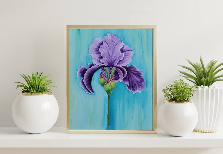 Original Figurative Floral Painting by Augusta Alvarez