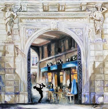 Original Figurative Architecture Paintings by Nathalie Lemaitre