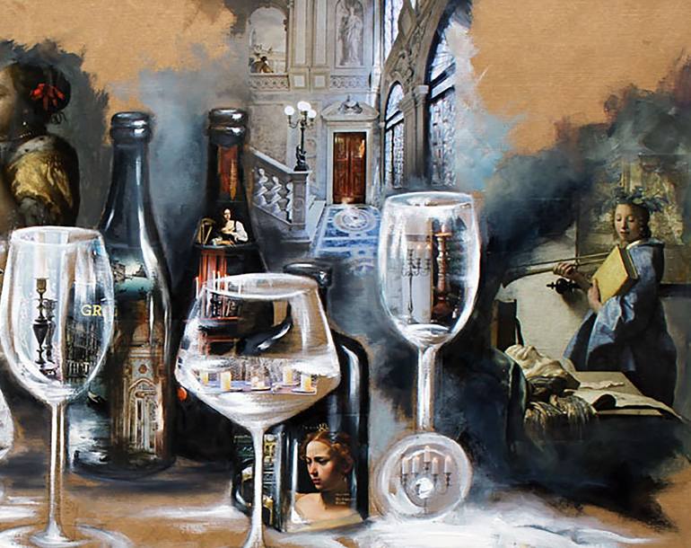 Original Figurative Food & Drink Painting by Nathalie Lemaitre