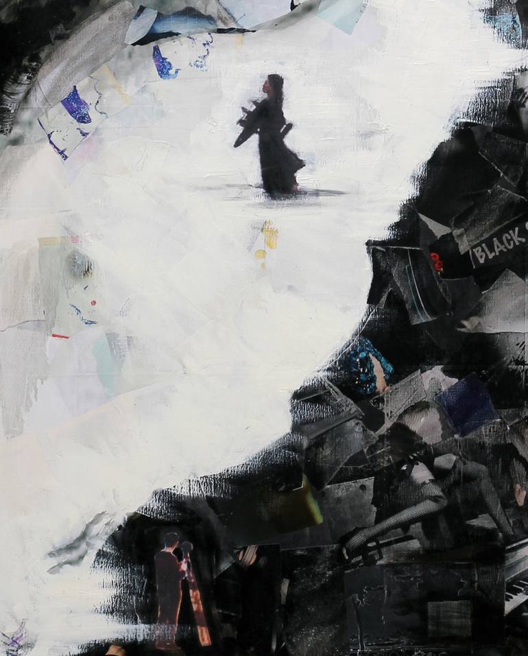 Original Figurative Beach Painting by Nathalie Lemaitre