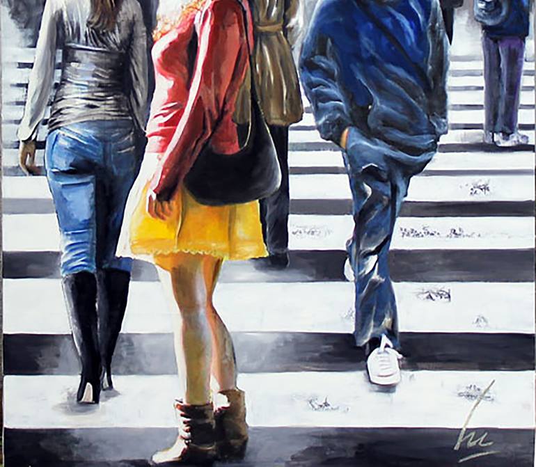 Original Figurative Outer Space Collage by Nathalie Lemaitre