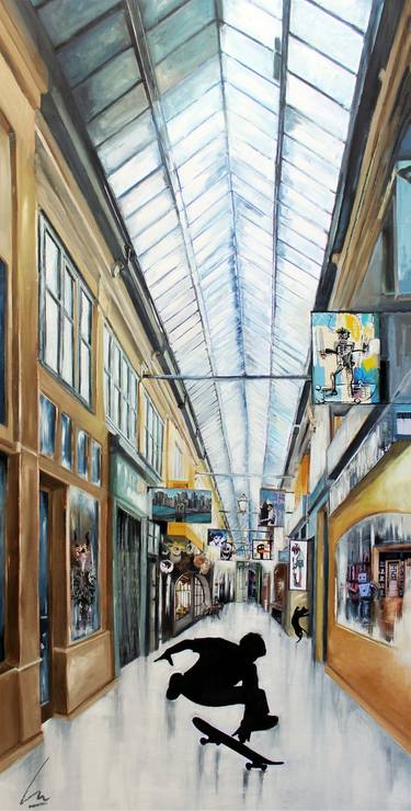 Original Architecture Paintings by Nathalie Lemaitre