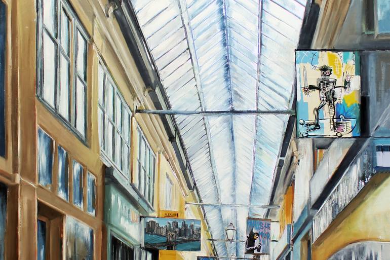 Original Figurative Architecture Painting by Nathalie Lemaitre