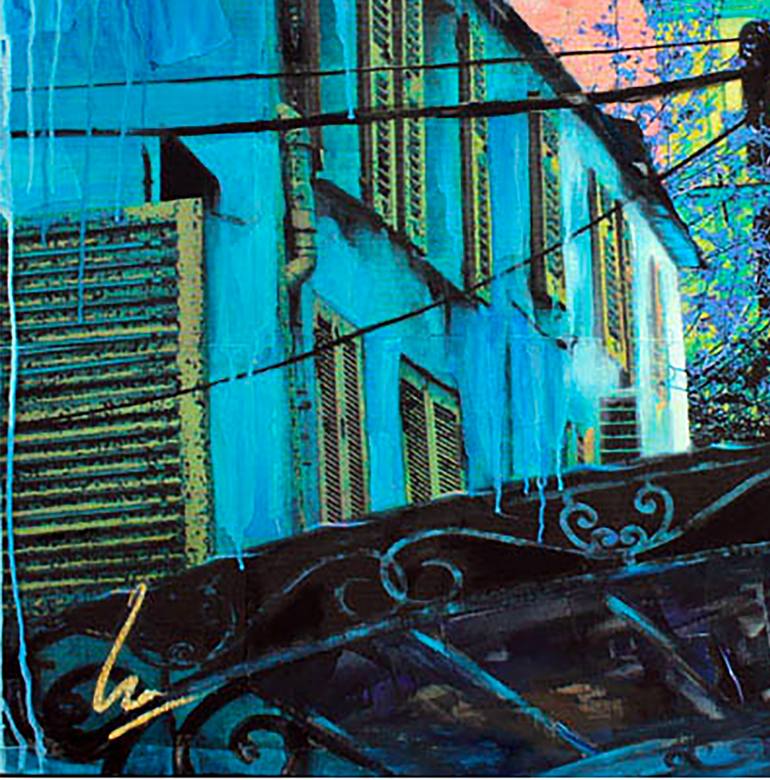 Original Figurative Architecture Painting by Nathalie Lemaitre