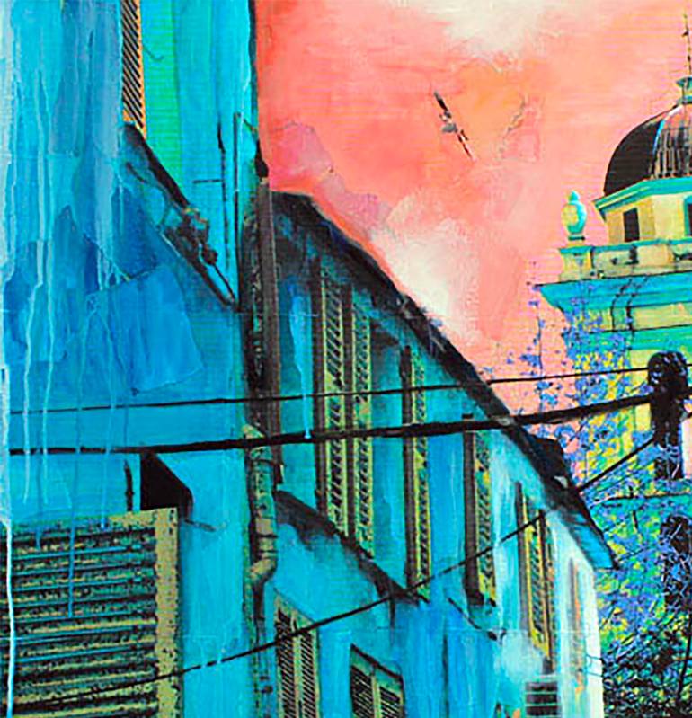 Original Figurative Architecture Painting by Nathalie Lemaitre