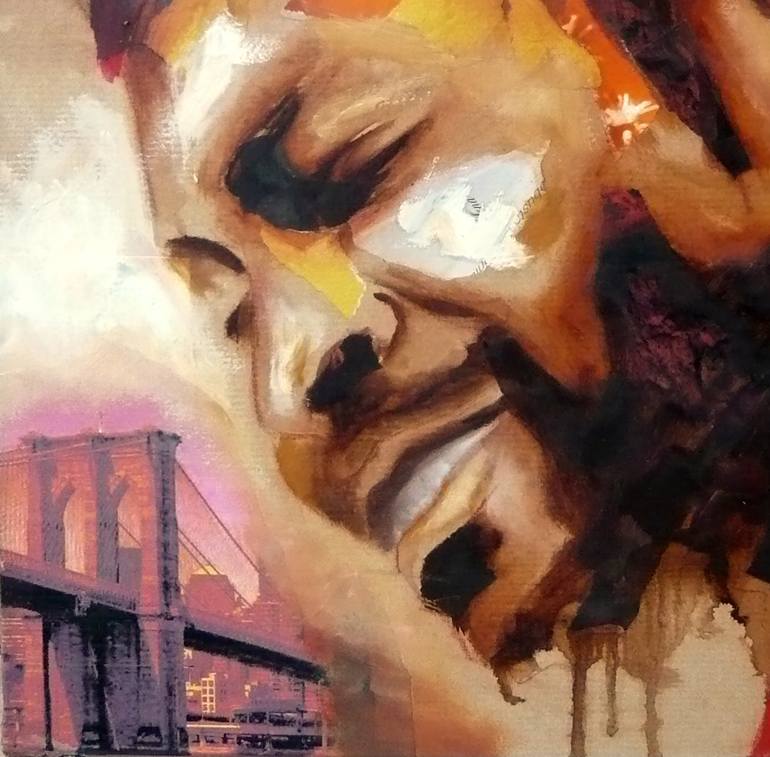 Original Figurative People Painting by Nathalie Lemaitre