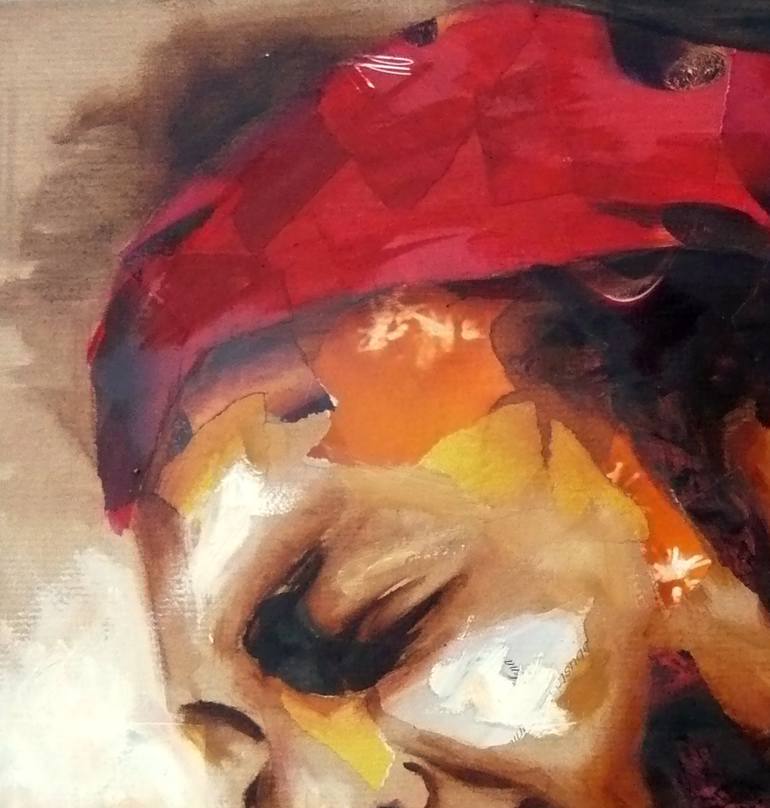 Original Figurative People Painting by Nathalie Lemaitre