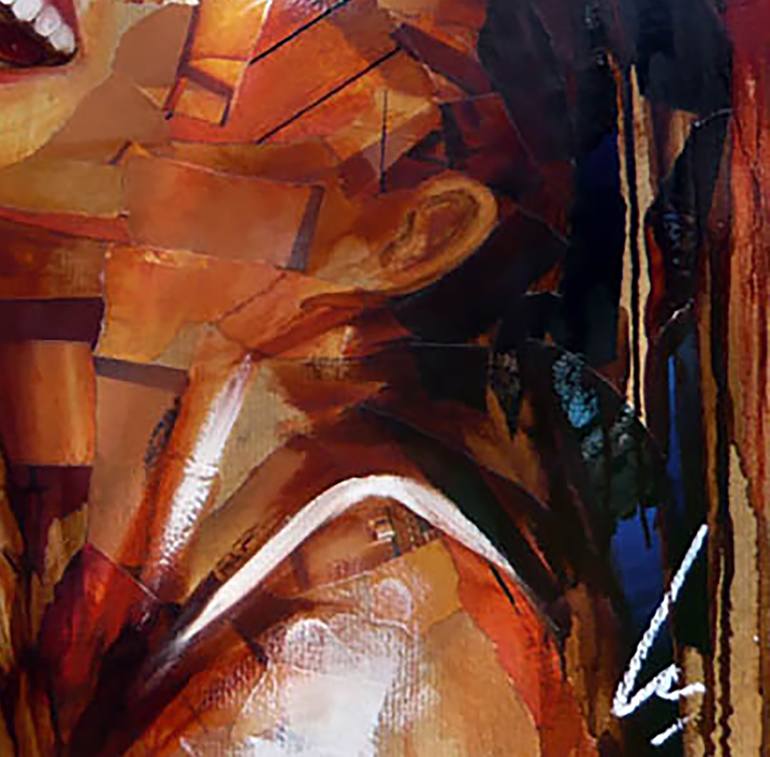 Original Figurative People Painting by Nathalie Lemaitre