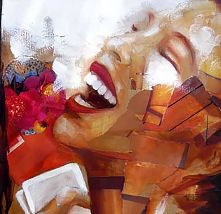 Original Figurative People Painting by Nathalie Lemaitre