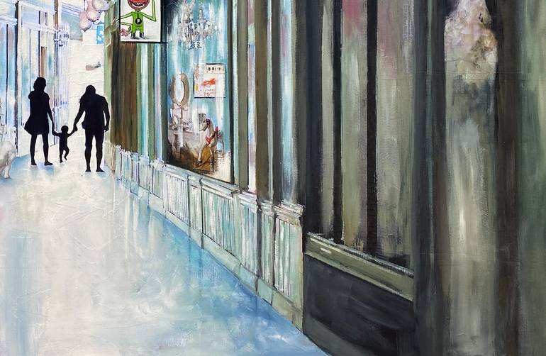 Original Figurative Architecture Painting by Nathalie Lemaitre
