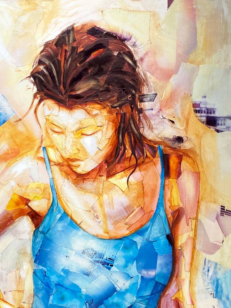 Original Figurative Floral Painting by Nathalie Lemaitre