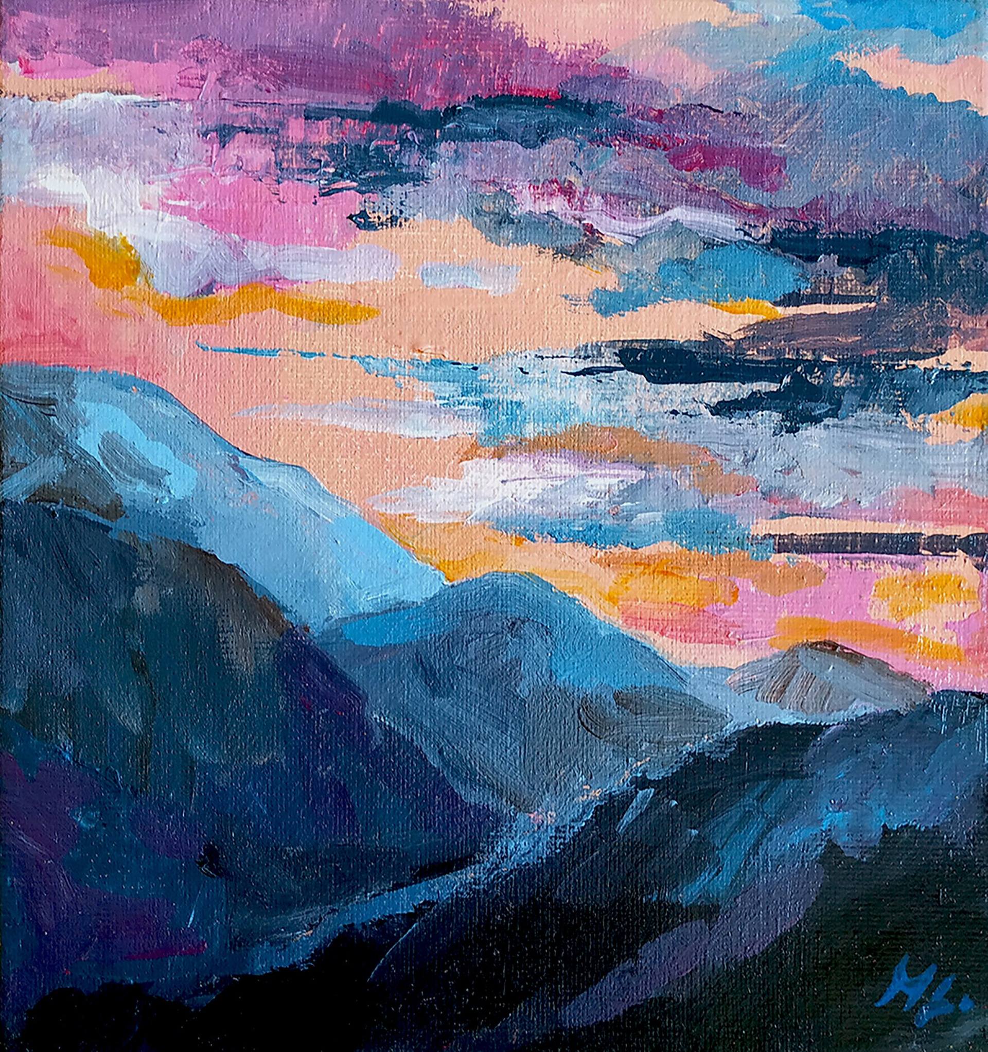 colorful sky Painting by Martina Lapica | Saatchi Art Netherlands