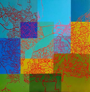 Original Abstract Geometric Paintings by Martina Lapica