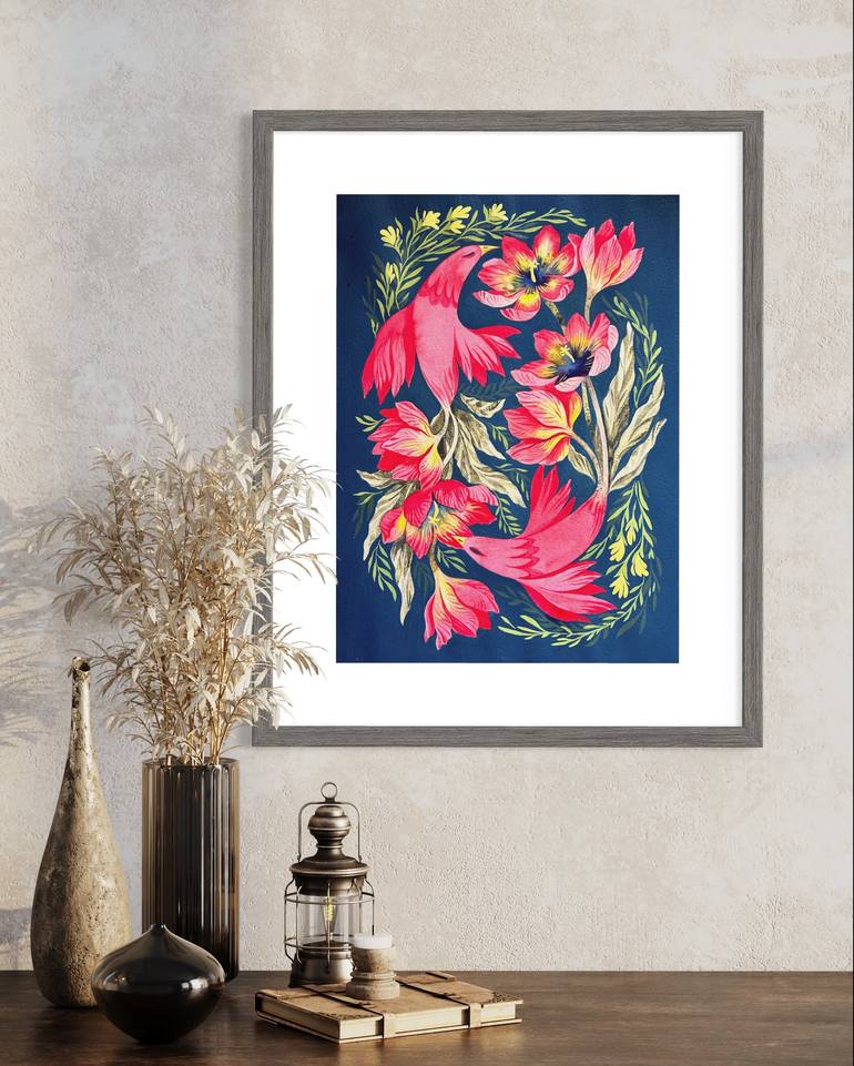 Original Fine Art Botanic Painting by Ella Jensen