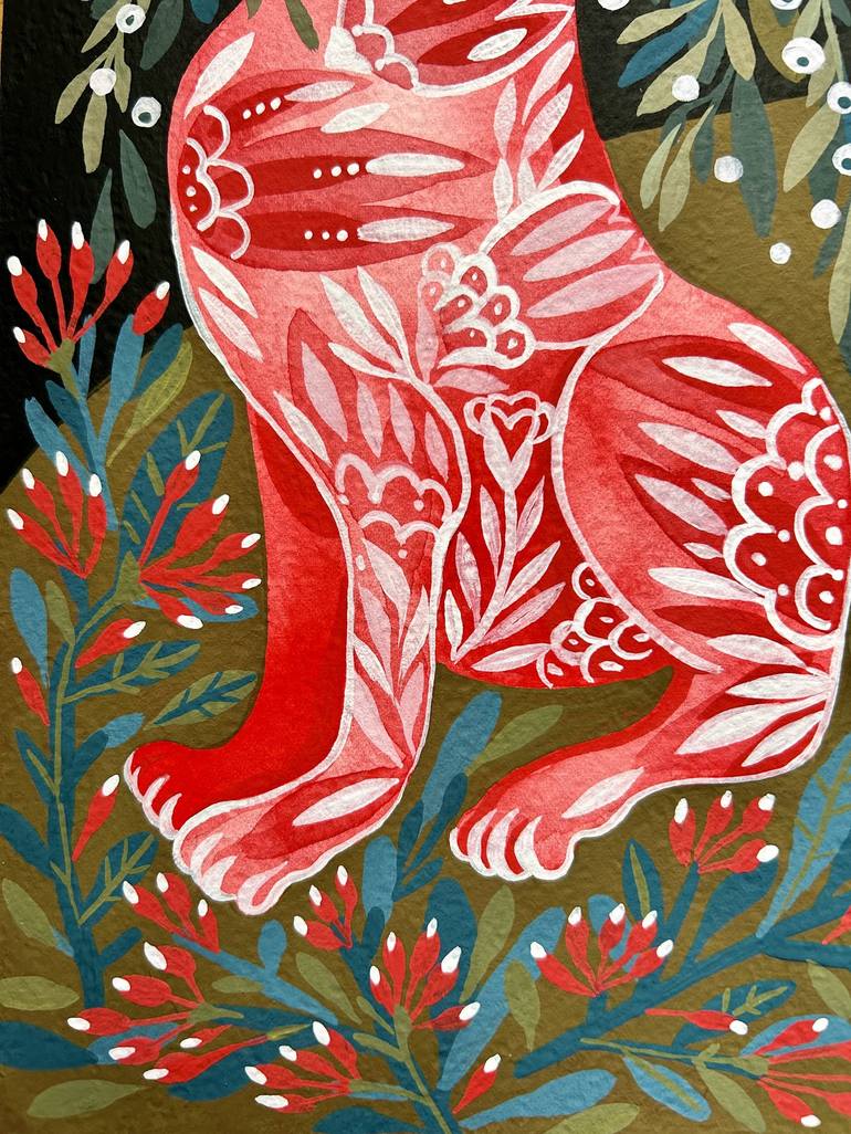 Original Art Deco Animal Painting by Ella Jensen