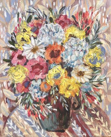 Original Expressionism Floral Paintings by Ella Jensen