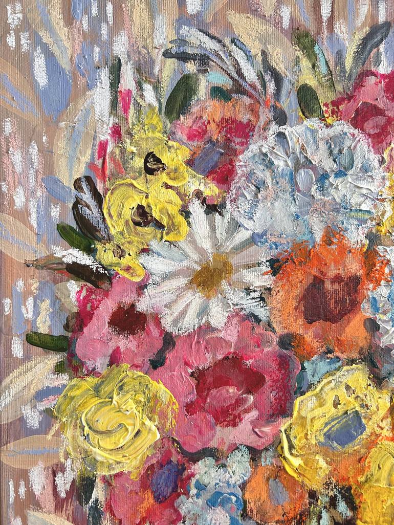 Original Expressionism Floral Painting by Ella Jensen