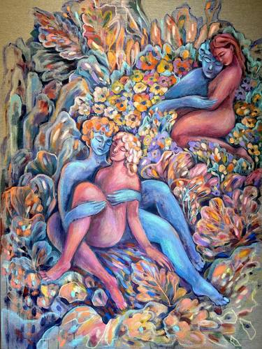 Original Figurative Floral Paintings by Ella Jensen