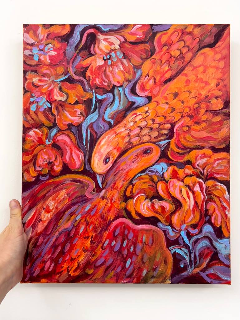 Original Impressionism Animal Painting by Ella Jensen