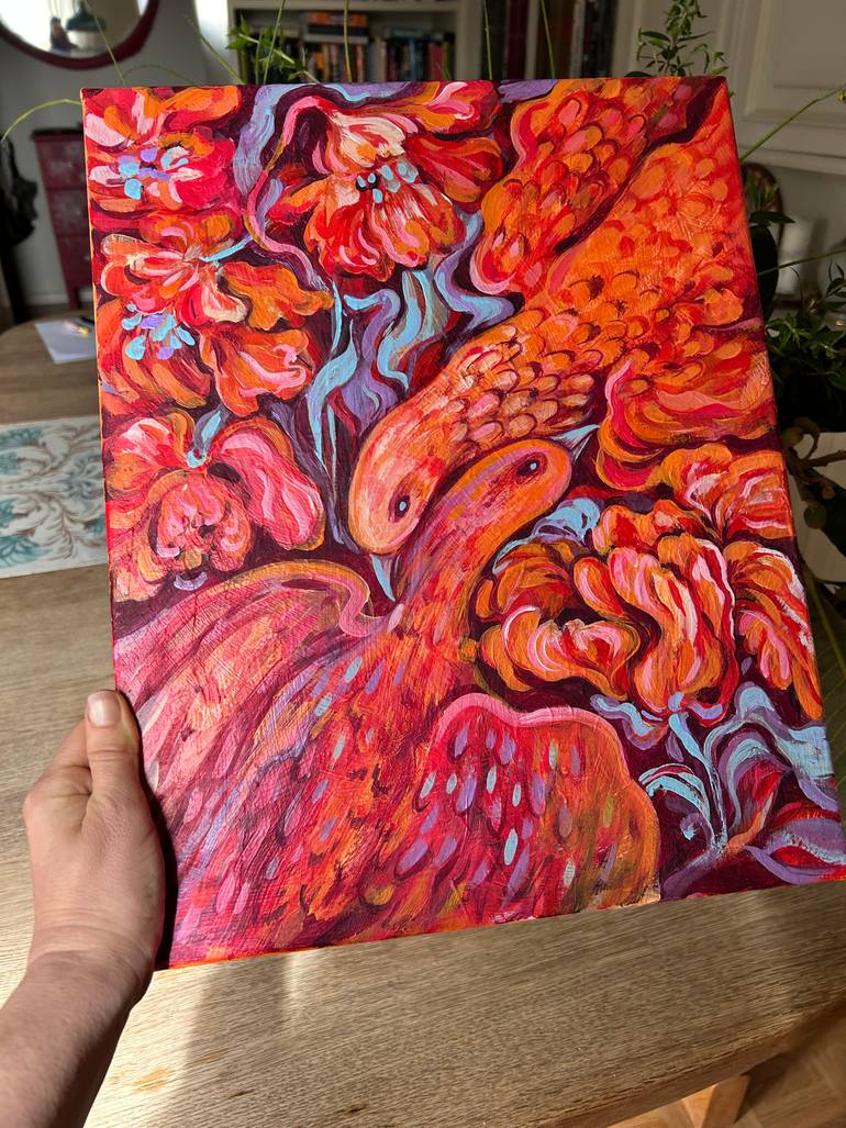 Original Impressionism Animal Painting by Ella Jensen