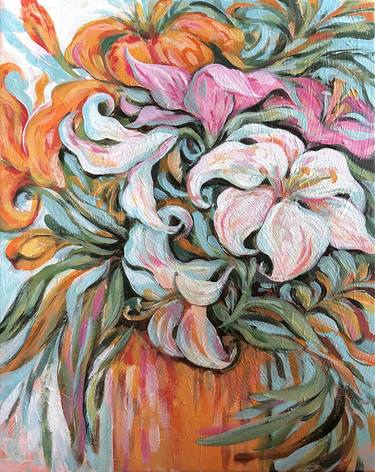 Original Expressionism Botanic Painting by Ella Jensen