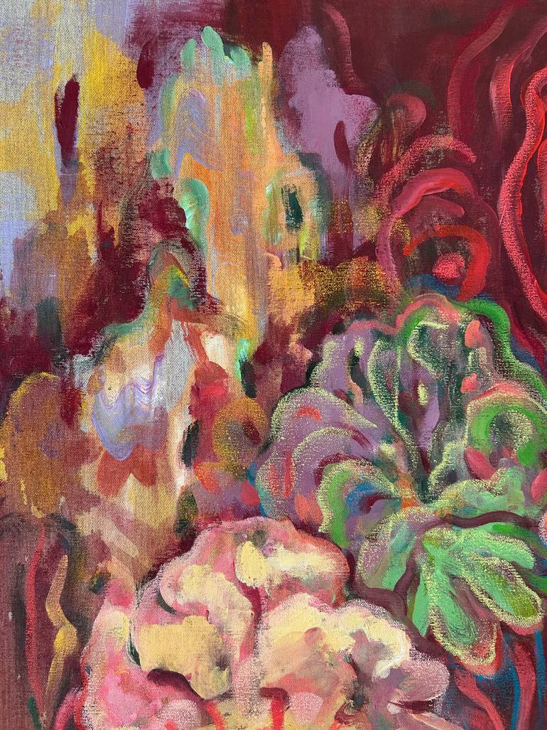 Original Abstract Mountain Painting by Ella Jensen