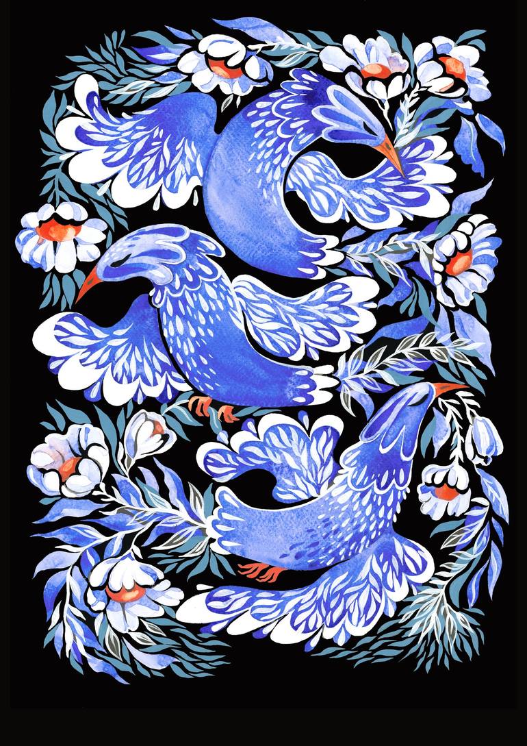 Print of Fine Art Fantasy Paintings by Ella Jensen