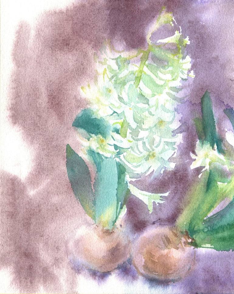 Original Illustration Floral Painting by Sofija Maliukova