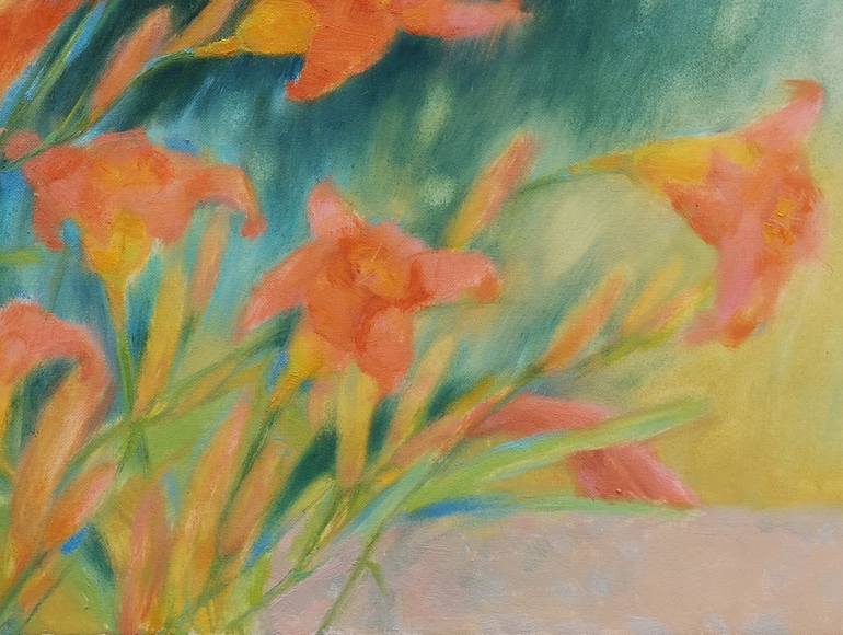 Original Abstract Floral Painting by Sofija Maliukova