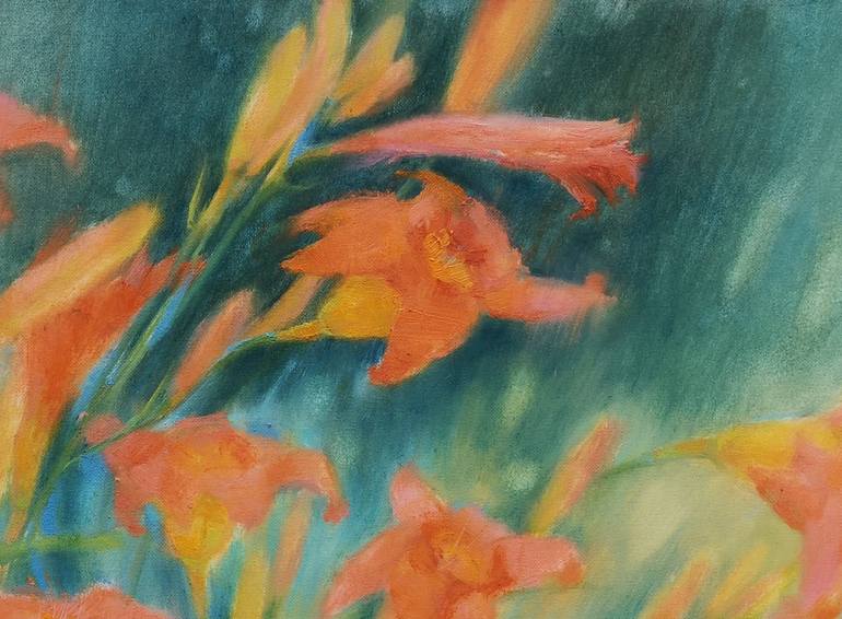 Original Abstract Floral Painting by Sofija Maliukova