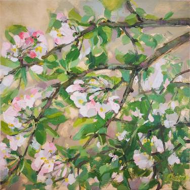 Print of Expressionism Floral Paintings by Sofija Maliukova