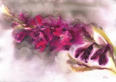 Gladiolus aside - watercolor thumb