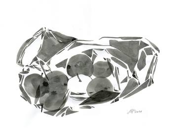 Apples in a bag - ink thumb