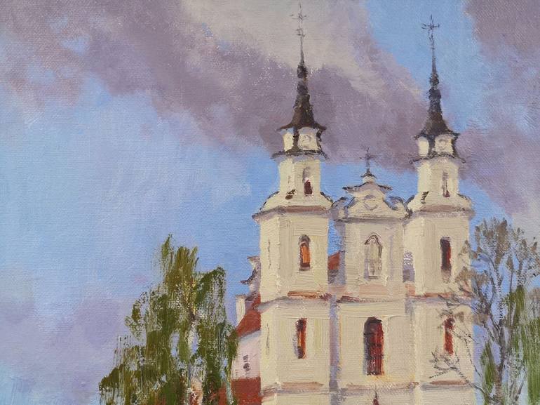 Original Fine Art Architecture Painting by Sofija Maliukova