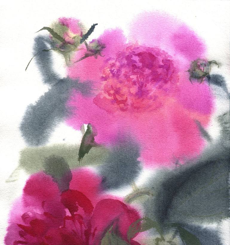 Original Fine Art Floral Painting by Sofija Maliukova