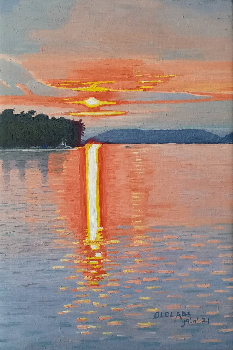 Print of Expressionism Seascape Paintings by Ololade Ajala