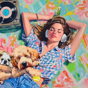 Original Figurative Women Painting by Lucy K